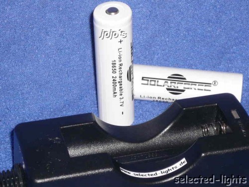 Solarforce Li-Ionen Akku 3,7 Volt - 18650 2400mAh -getestet