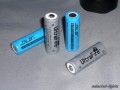 2x Li-Ionen Akku -Typ 17500 1,5x Batterie CR123  