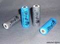 2x Li-Ionen Akku -Typ 18500 1,5x Batterie CR123 - aber dicker! 