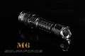 Solarforce M6 XM-L Taschenlampe mit Edelstahlbezel und Edelstahl am Tailcap