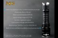 Solarforce M6 XM-L Taschenlampe mit Edelstahlbezel und Edelstahl am Tailcap