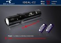 Skilhunt Ideal C2 EDC f�r 2x CR123 Batterie oder 18650er Akku