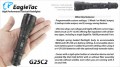 EagleTac G25C2 U2 XM-L Profi Lampe