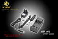 Ladeger�t Xtar WP2 f�r 18650 Akku mit KFZ Kabel