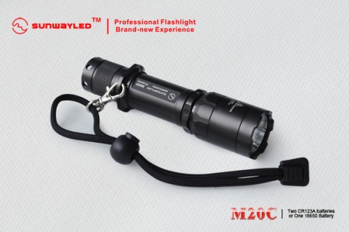 Sunwayman M20C XP-G R5 LED Lampe mit Drehring und Strobe
